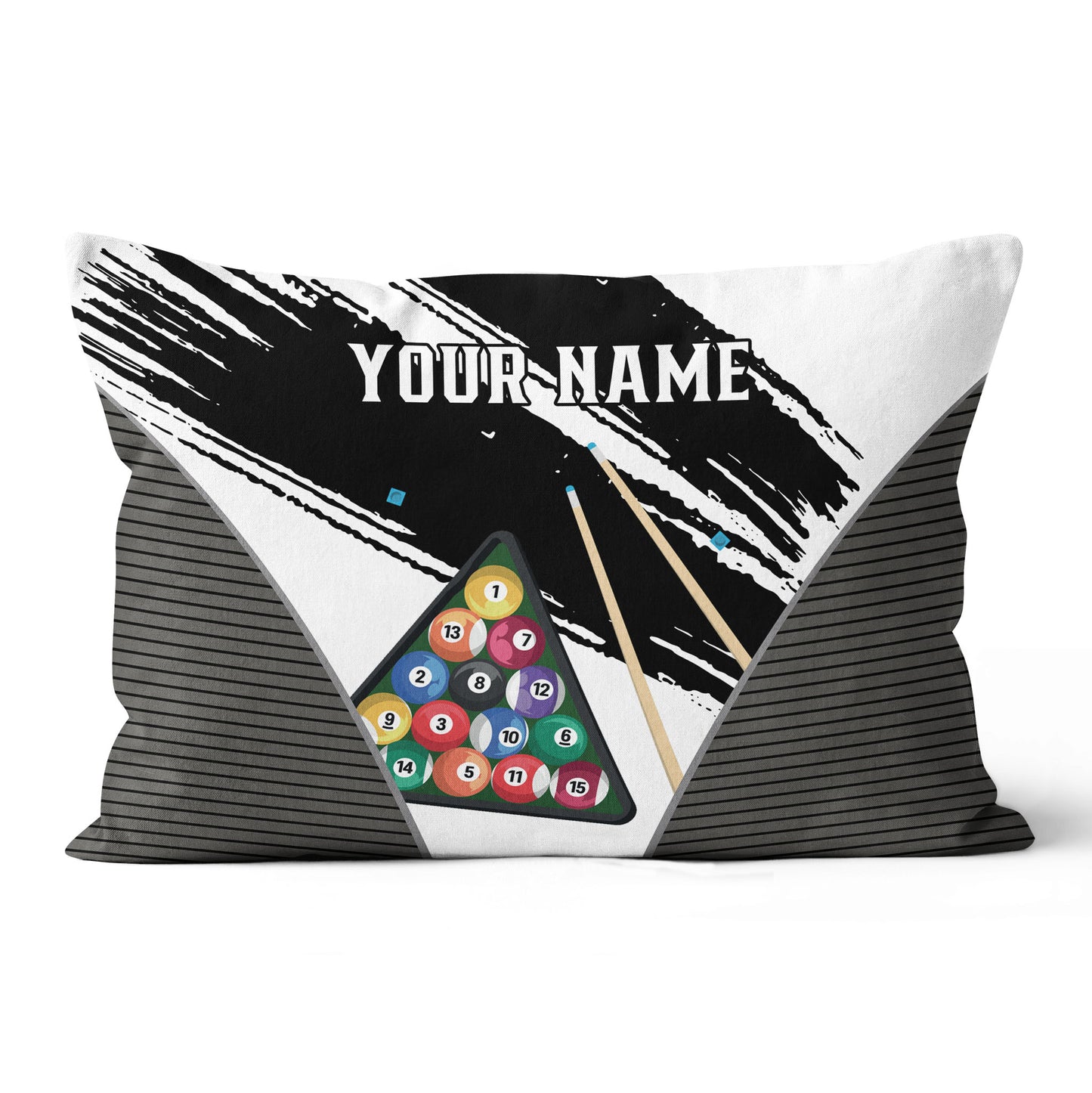 Personalized 3D Billiard Balls Pillow Custom 8 Ball Pillow Billiard Gift VHM0864