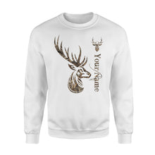 Load image into Gallery viewer, Deer hunting camo deer hunting tattoo personalized shirt perfect gift - Standard Fleece Sweatshirt