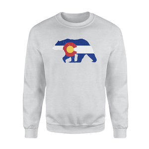 Colorado bear hunting Sweatshirt, CO State Flag Bear Hunter - NQSD233