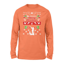 Load image into Gallery viewer, Merry Christmas Hunting standard Long sleeves Hunting dog - Christmas gift ideas for hunter FSD585