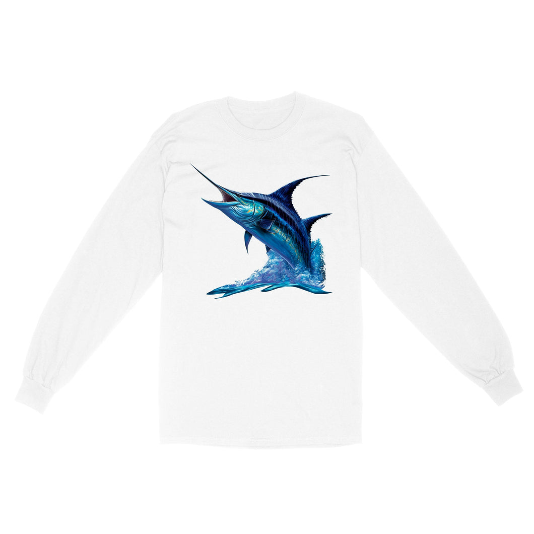 Blue Marlin Deep Sea Fishing T Shirts, Marlin Saltwater Fishing Shirt Offshore Fishing IPHW3895