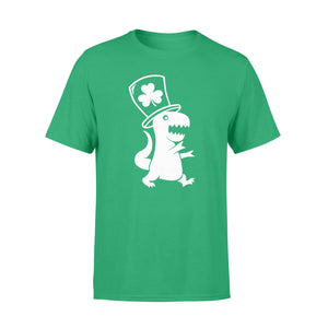 Irish T-Rex Dinosaur Clover Hat st paddys gifts St. Patricks t-shirt NQS153