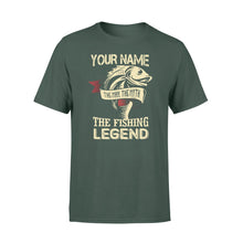 Load image into Gallery viewer, Fishing customize name shirt for fisherman