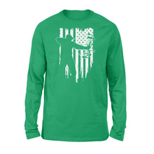 Load image into Gallery viewer, American flag bow hunting Shirts For Men Women Bow Hunter Long Sleeve - NQSD252