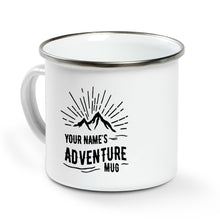 Load image into Gallery viewer, Personalized Campfire Mug, custom name Camper Mug, adventure camping mug D03 NQS1312