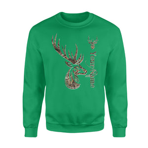 Deer hunting camo deer hunting tattoo personalized shirt perfect gift - Standard Fleece Sweatshirt