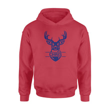 Load image into Gallery viewer, Deer hunting Deer Head custom name T-shirt, Hoodie, Long sleeve - FSD1209