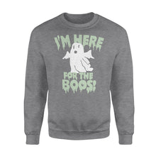 Load image into Gallery viewer, I&#39;m here for the boos - Standard Crew Neck Sweatshirt