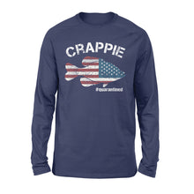 Load image into Gallery viewer, Crappie fishing US flag quarantined shirts