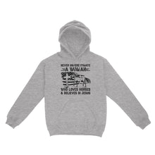 Load image into Gallery viewer, Never underestimate a woman who loves horses and believes in Jesus, horse gifts for girls D03 NQS2680 - Standard Hoodie