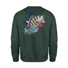 Load image into Gallery viewer, Sheepshead season Texas Sheepshead fishing - Standard Fleece Sweatshirt