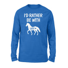 Load image into Gallery viewer, Personalized horse name shirt and hoodie - Standard Long Sleeve