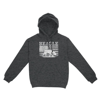 Beagle Dog American Flag Shirt, Mens Beagle Gift, Dog Lover, Hunting Dog Standard Hoodie FSD2345D01