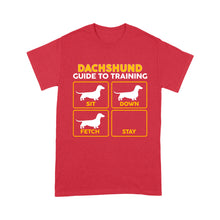 Load image into Gallery viewer, Dachshund Standard T-shirt | Funny Guide to Training dog - FSD2407D08