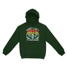 Load image into Gallery viewer, Sorry I can't It's deer season funny vintage hunting deer horn shirt D06 NQS2520 Standard Hoodie