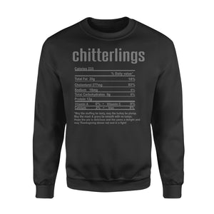 Chitterlings nutritional facts happy thanksgiving funny shirts - Standard Crew Neck Sweatshirt