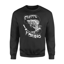 Load image into Gallery viewer, Crappie fishing fly fishing - Standard Fleece Sweatshirt