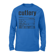 Load image into Gallery viewer, Cutlery nutritional facts happy thanksgiving funny shirts - Standard Long Sleeve