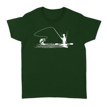 Load image into Gallery viewer, Kayak bass fishing shirt for men, women, Largemouth Bass fishing Women&#39;s T-shirt - NQSD261