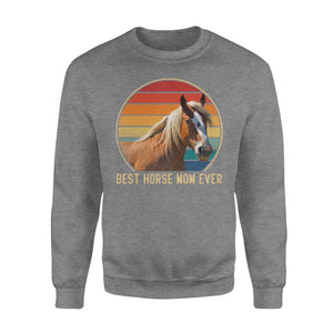 Custom photo best horse mom ever vintage personalized gift sweater