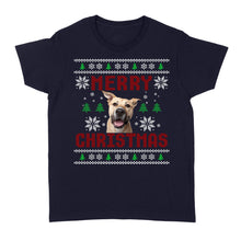 Load image into Gallery viewer, Custom Pet Face Dog Mom, Dog Lover Gift Ugly Christmas shirts NQSD7 - Standard Women&#39;s T-shirt
