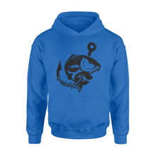 Load image into Gallery viewer, Carp fishing tattoos Customize name Hoodie, personalized fishing gifts for fisherman - NQS1208