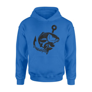 Carp fishing tattoos Customize name Hoodie, personalized fishing gifts for fisherman - NQS1208