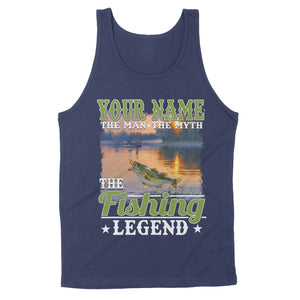 The man the myth the fishing legend shirt - Standard Tank