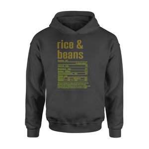 Rice & Beans nutritional facts happy thanksgiving funny shirts - Standard Hoodie