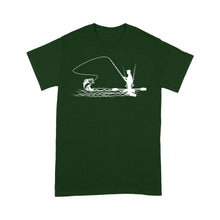 Load image into Gallery viewer, Kayak bass fishing shirt for men, women, Largemouth Bass fishing T-shirt - NQSD261