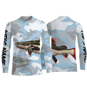 Catfish Fishing Camo Custom Name Long sleeves Shirts For Men And Women TATS85