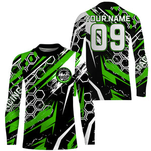 Custom extreme Motocross racing jersey adult&kid UPF30+ biker Live To Ride off-road green MX shirt PDT239