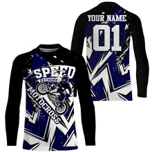 Load image into Gallery viewer, Speed Race Personalized Motocross Jersey UPF30+ Kid Adult Dirt Bike MX Off-road Long Sleeves NMS1141