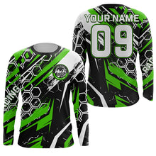 Load image into Gallery viewer, Custom extreme Motocross racing jersey adult&amp;kid UPF30+ biker Live To Ride off-road green MX shirt PDT239